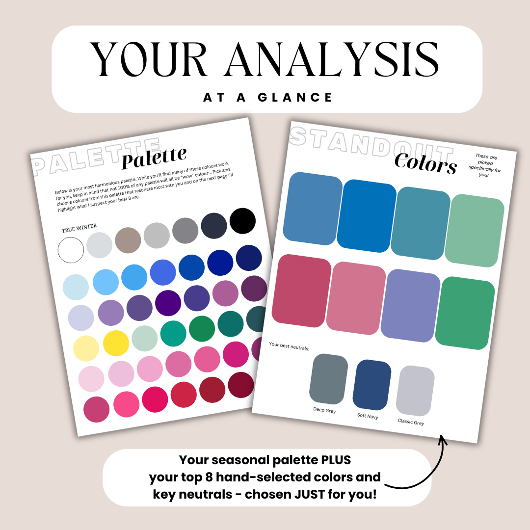 virtual color analysis seasonal palette and best colors