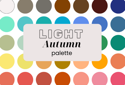 Light Autumn Color Palette