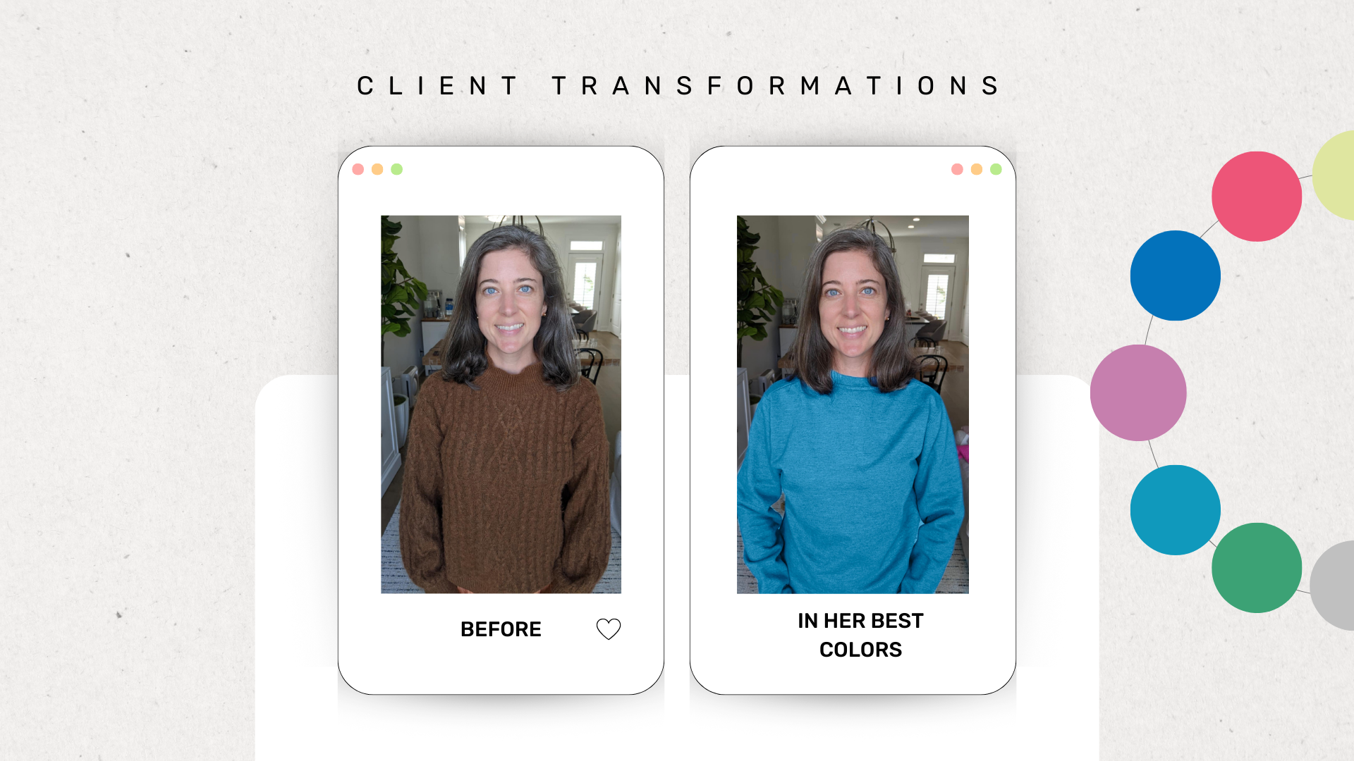 Diy Color Analysis Canva Template Printable Face Frames And Full Ins