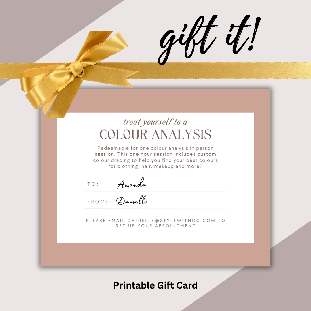 Color Analysis Gift Certificate