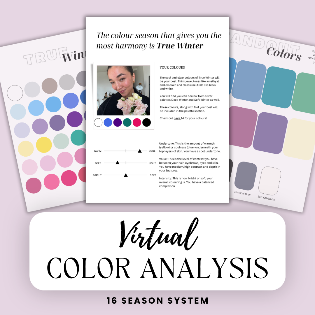 Virtual Color Analysis Sample Page Top Colors